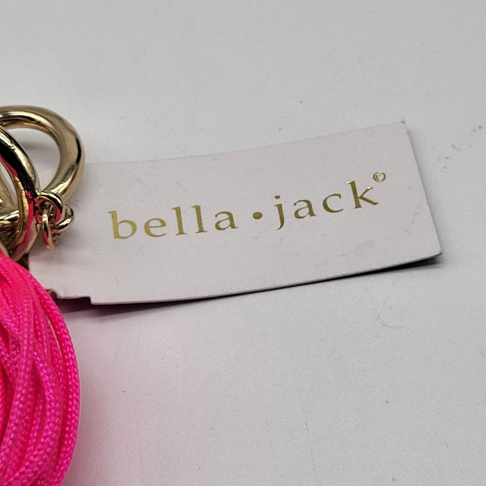 bella jack multi strand hot pink gold tone beaded bracelet barbiecore - Picture 4 of 9